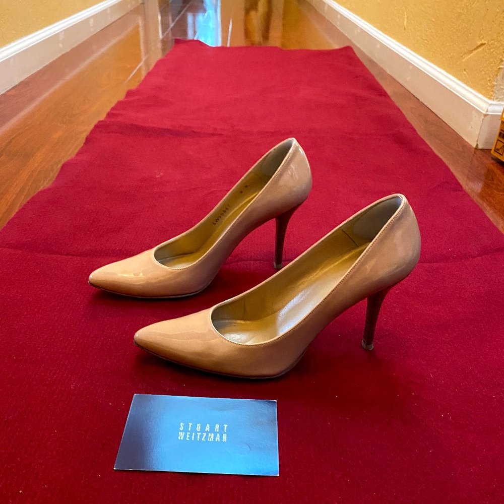Stuart Weitzman patent leather pumps